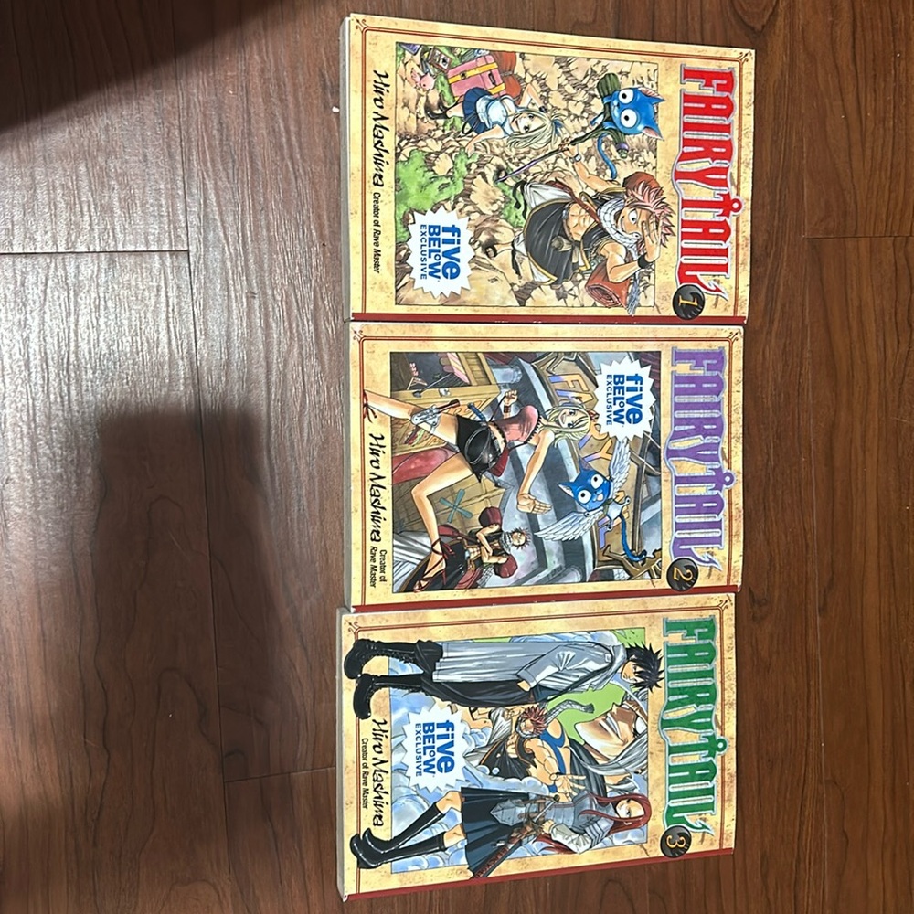 Fairy Tail Manga Volumes 1-3